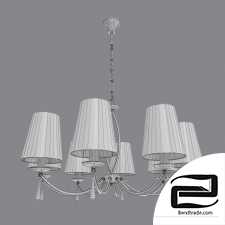 Hanging chandelier with lampshades Eurosvet 60079/8 Valery