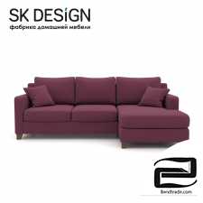 Corner sofa bed Mendini EKL