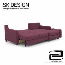 Corner sofa bed Mendini EKL