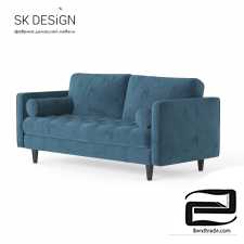 Scott three seat sofa