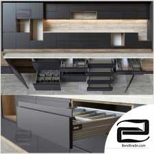 Kitchen furniture with accessories Blum