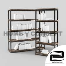 Wide and narrow shelves Axel, Axel Double and Single Bookcases