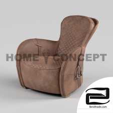 Chair with stirrups, Saddle Easy Chair