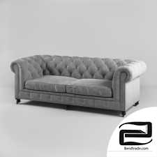 2.5-seater Kensington sofa, fabric trim, Kensington 2.5 Seater