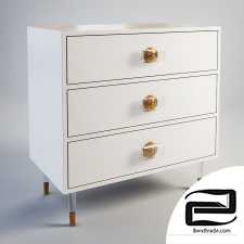 GRAMERCY HOME - 3 DRAWER ELOQUENT CHEST 1304015