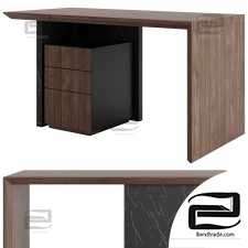 Modern 60 Wooden Desk by Homary