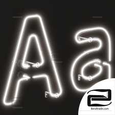 Neon Light Lamp 03 - Alphabet