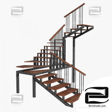 Stairs in a modern style.