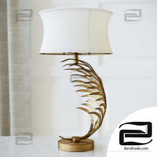 Palm Frond Table Lamps