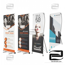Banner advertising stands