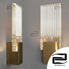 Holly Hunt Pleated Glass Wall Lamp