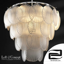 Pendant lamp Glass Shells Suspension Loft-Concept