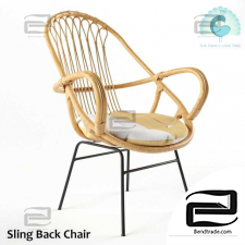 Sling Back Natural Chairs