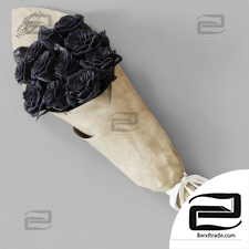 Bouquet of black roses