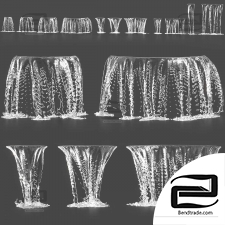 Streams of waterfalls