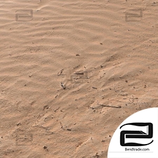The material is a sandy beach