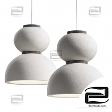 Japandi Lantern Shaped Pendant Lamp