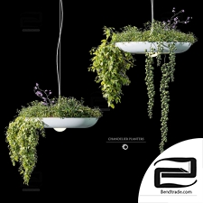 Plant pot pendant lamp