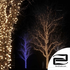 Glowing trees