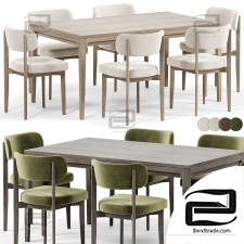 Seam chair, Yunit table from Dantone Home
