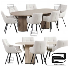 Dining table and chairs