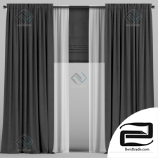 Curtains+tulle