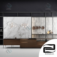 Kitchen set 3D Model id 4777