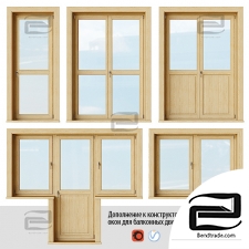 Set of wooden doors Set of wooden doors 32