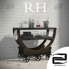 Other interior items VINTAGE WALLPAPER BAR CART
