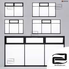 Panoramic glazing windows 38