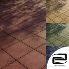Rubber tile