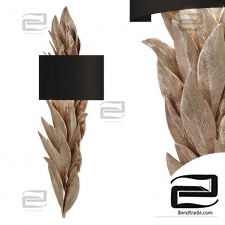 Leaf shaped wall lamp EVO S
