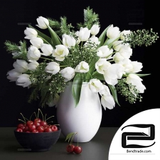 Bouquet of flowers in a vase 25