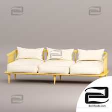 SC12 Fly 3-Seater Sofa 3D model