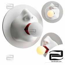 Sconce Bulb in the Mouth Wall lamp