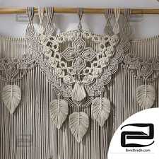 Decorative set with Macrame panel # 2