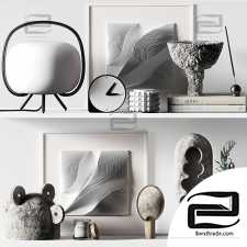 Decorative Set 017 with reliefs and olyve