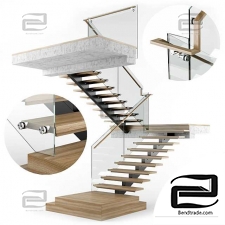 Modern interior stair 07