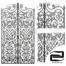 Forged gate grating