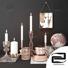 candle deco set