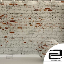 Brick wall. Old brick. 130