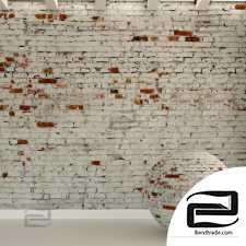 Brick wall. Old brick. 130