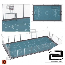 The sports ground is universal fenced