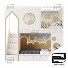 two-level bed