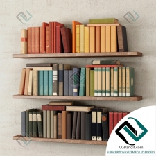 Books Books on the shelf