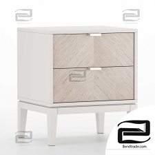 Bedside table Ellipsefurniture Fjord 2 drawers