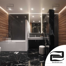 Bathroom 3d scene interior