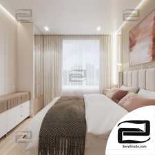 bedroom 3d scene interior
