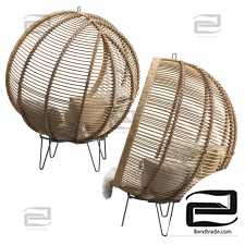 Rattan Cocoon Chair Cox&Cox