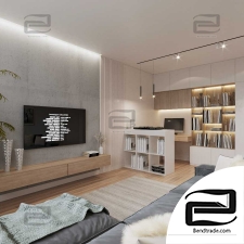 living room 3d scene interior interior 